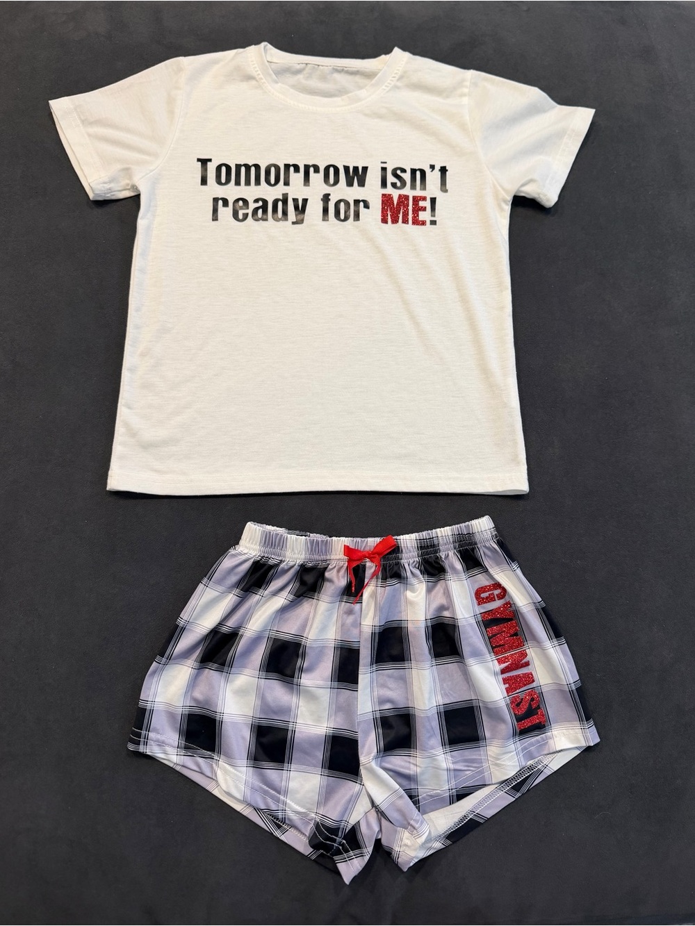 Night Before Competition Gymnastics Pajama Set